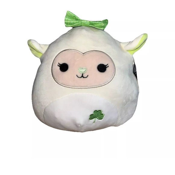 NWT SQUISHMALLOWS EMELA THE SAINT PATRICK'S DAY LAMB 8" PLUSH - Picture 6 of 7